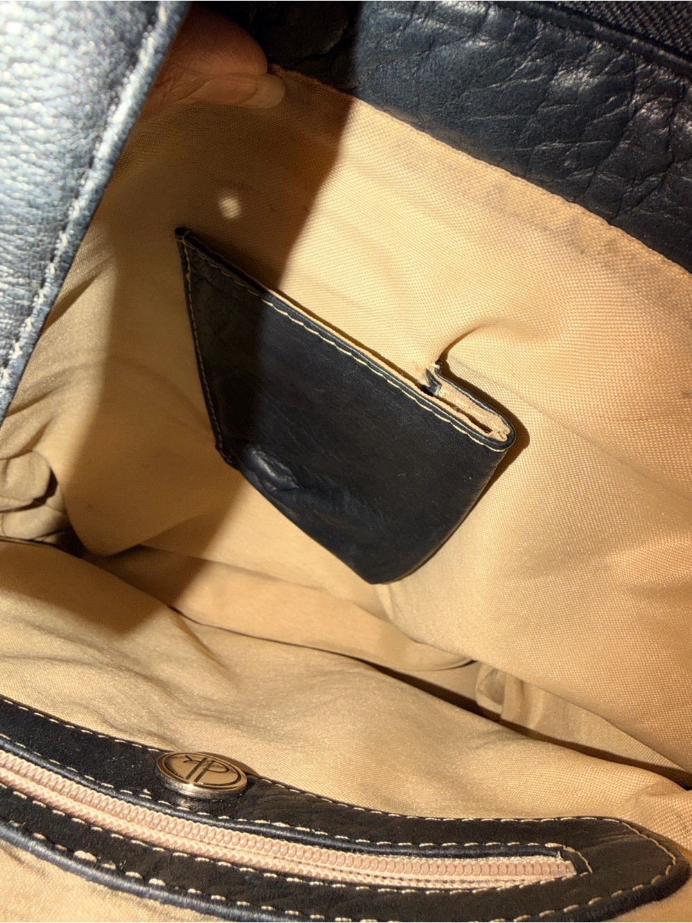 Vintage Black Genuine Leather Shoulder Bag Made in Colombia Braided Trim - Picture 12 of 15